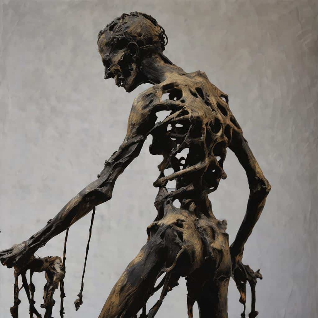 Ανθρώπινη φιγούρα από γκράφιτι, τέχνη του δρόμου και ελευθερία στην urban art.